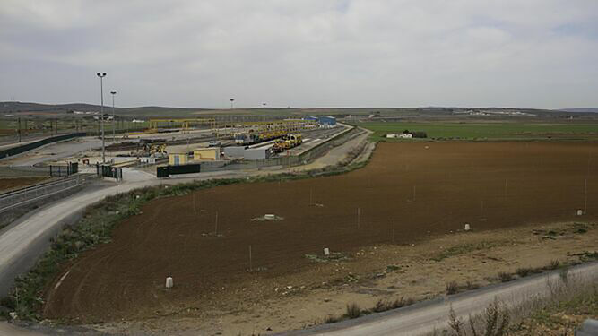 Terrenos situados junto a Bobadilla en los que se ubicará el futuro puerto seco de Antequera.