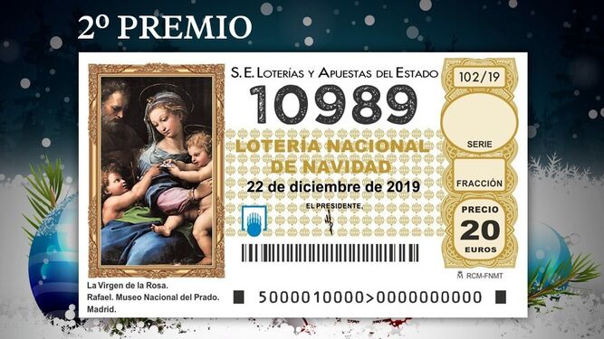 10989, segundo Premio de la Lotería de Navidad 2019