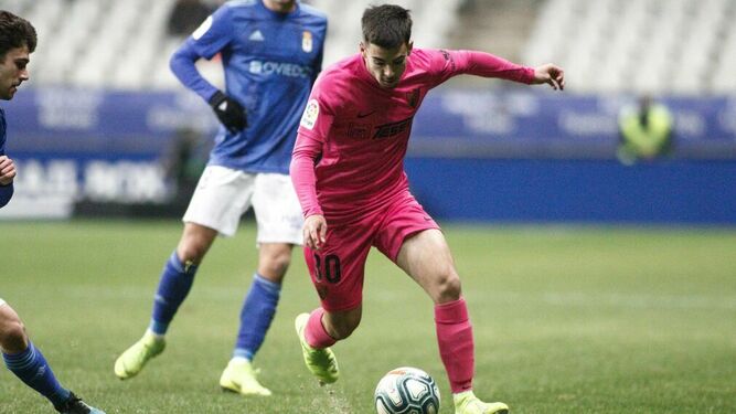 Ramón, en el Oviedo-Málaga CF.