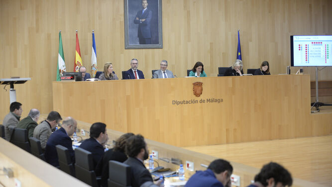 Pleno de la Diputación de Málaga, celebrado este miércoles.