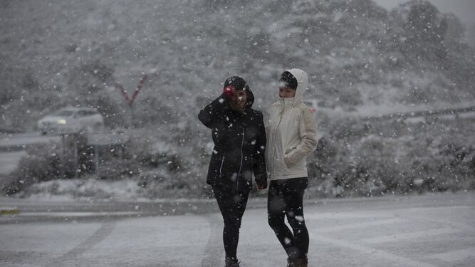 Fotos de la nieve en Ronda