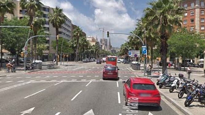 Panorámica de la calle Marina de Barcelona