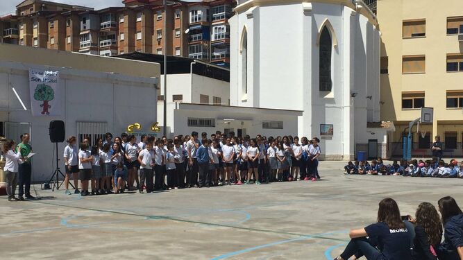 Inauguración del Día del Deporte del colegio San Manuel