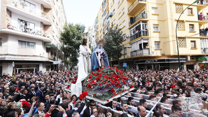 Traslado de Jesús Cautivo y la Virgen de la Trinidad en 2018.