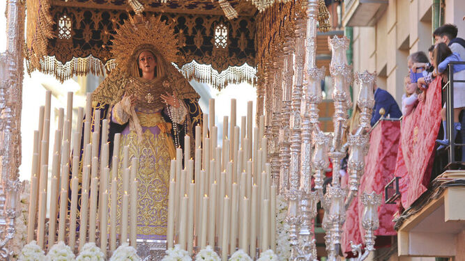 Virgen de Gracia en la calle Agua el Martes Santo de 2019