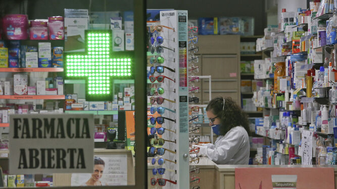 Una farmacia en Málaga.