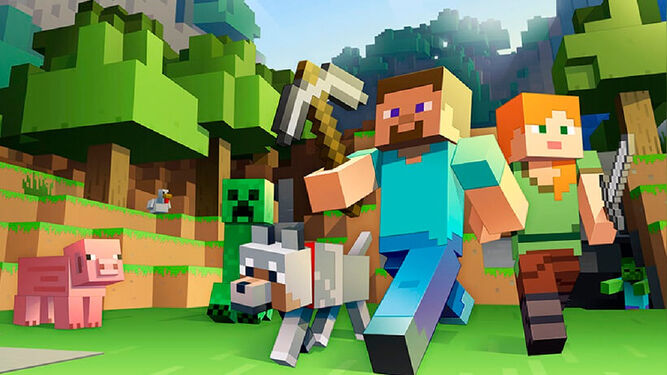 El Minecraft está entre los 10 videojuegos imprescindibles para jugar en familia.