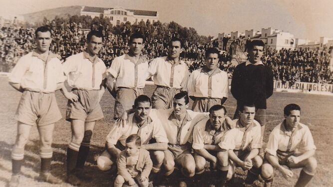 Un once del Málaga de aquella temporada.