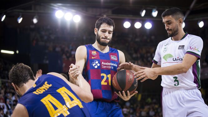 Jaime Fernández y Abrines, en el partido en el Palau de la ACB.
