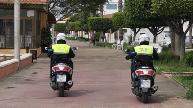 Unidad de motoristas de la Policía Local de Rincón de la Victoria.