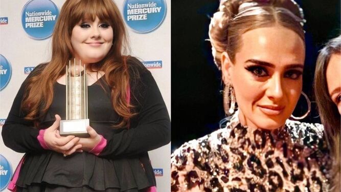 El antes y el después de Adele.