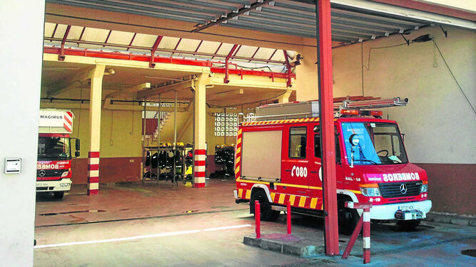 Imagen de archivo del interior del parque de bomberos de Martiricos.