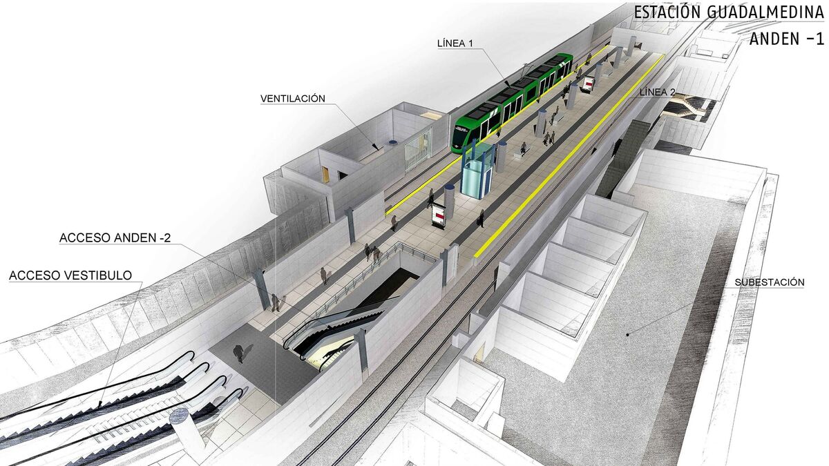 Así será la estación del Metro junto a El Corte Inglés