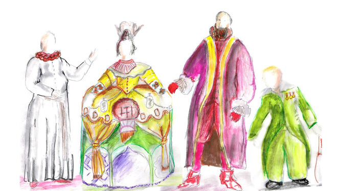 Figurines para ‘Céfalo y Pocris’, la obra que estrena el Teatro del Velador en Almagro.