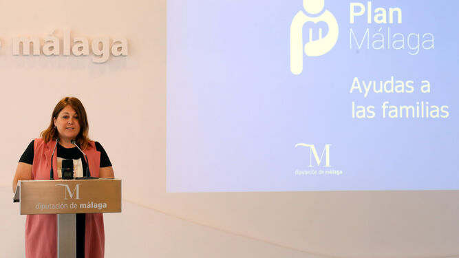 La vicepresidenta cuarta de la Diputación de Málaga y responsable del Área de Ciudadanía y Atención al Despoblamiento del Territorio, Natacha Rivas.