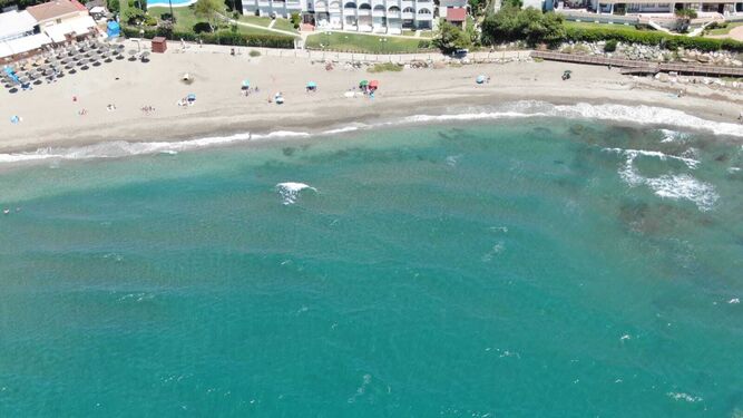 Fotos de las playas de Mijas a vista de dron