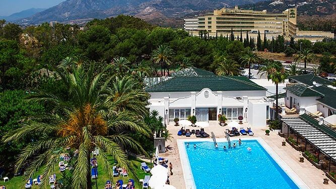 Vista aérea del hotel Los Monteros, en Marbella.