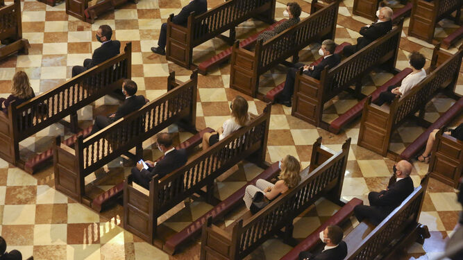 Las fotos del funeral en la Catedral de M&aacute;laga por los fallecidos con coronavirus.