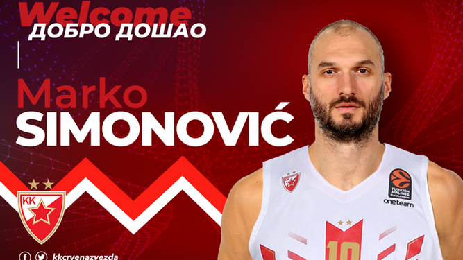 Marko Simonovic, nuevo jugador del Estrella Roja.