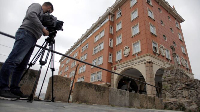 Imagen del hotel en el que están confinados los jugadores del Fuenlabrada.