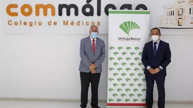 Renovación del acuerdo entre Unicaja Banco y el Colegio de Médicos de Málaga