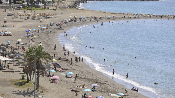 Imagen de archivo de una playa de Málaga capital.