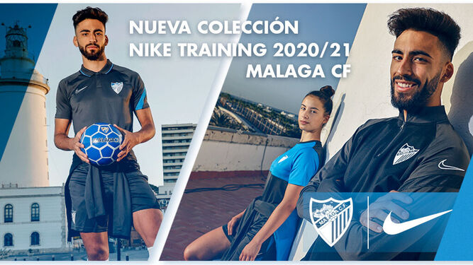 El Málaga CF presenta sus nuevas camisetas de entrenamiento con Juande y Luisa Olmedo