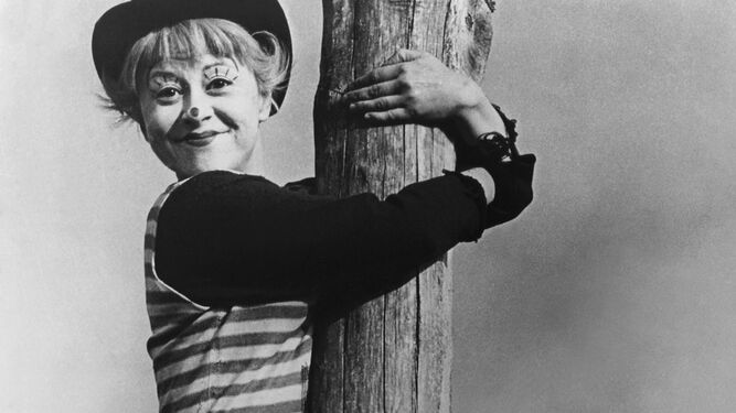 Giuletta Masina en 'La Strada' (1954), de Federico Fellini.
