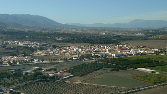 Vista de los terrenos de Churriana, que se verían afectados por las nuevas servidumbres del aeropuerto de Málaga.