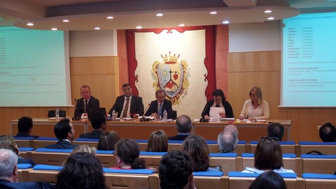 Una junta de gobierno del Colegio de Abogados de Málaga.