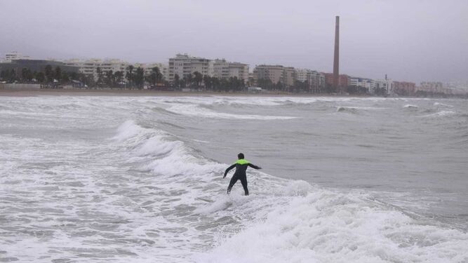 El temporal de lluvia y viento en Málaga