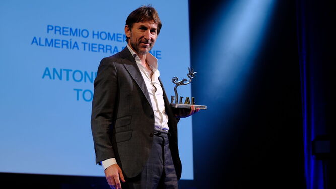 Antonio de la Torre, hace unos días, en Almería, donde recibió el Premio Almería Tierra de Cine.