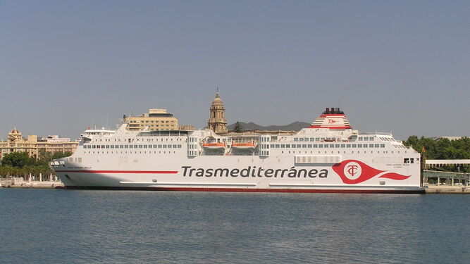 El ferry ‘Ciudad Autónoma Melilla’ que cubrirá la línea del mar de Alborán desde el jueves.