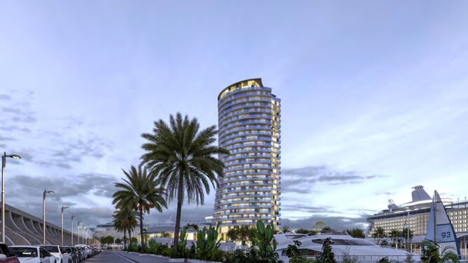 Fotos: As&iacute; ser&aacute; el futuro hotel del puerto de M&aacute;laga