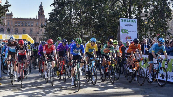Una imagen de una edición anterior de la Vuelta Ciclista a Andalucía.