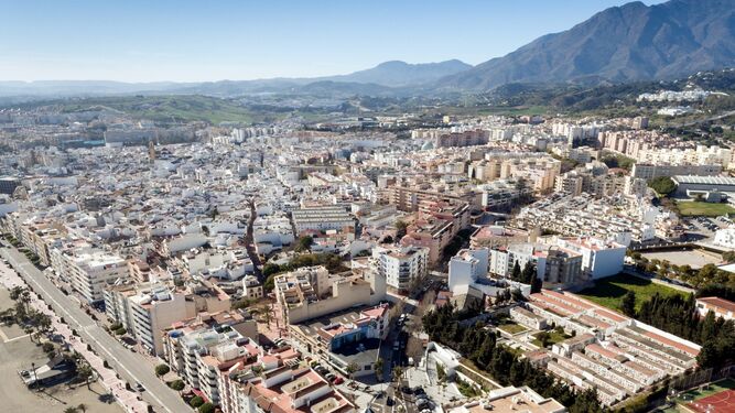 Vista aérea de la ciudad costasoleña de Estepona.