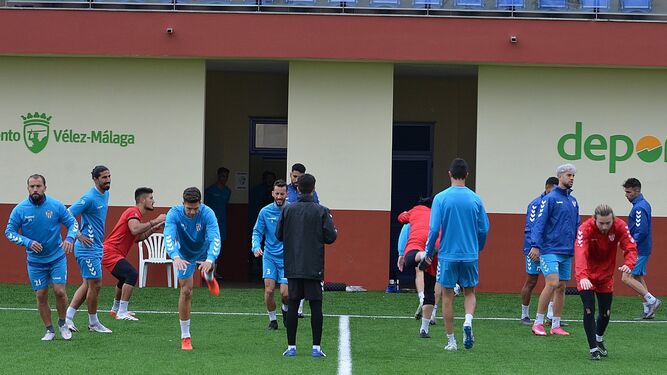 Uno de los últimos entrenamientos del Vélez antes de jugar ante el Malagueño.