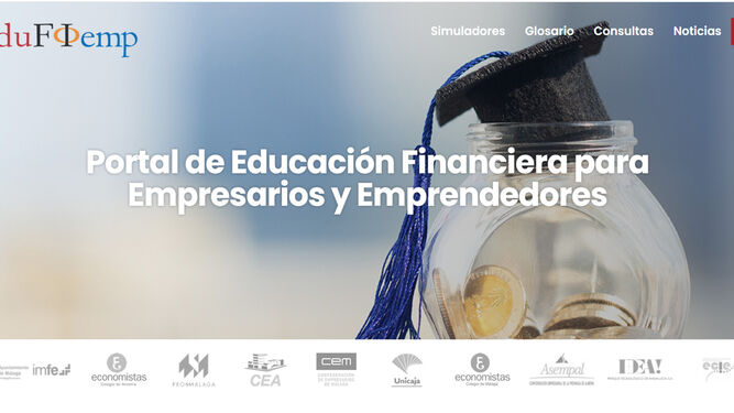 El Proyecto Edufinet de Unicaja estrena web para su portal de educación financiera a empresarios y emprendedores