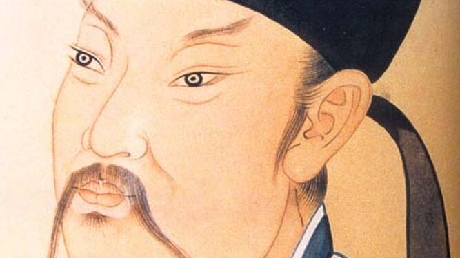Retrato del poeta Li Bai.