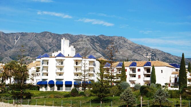 Vista del hotel Byblos, ubicado en la localidad de Mijas.