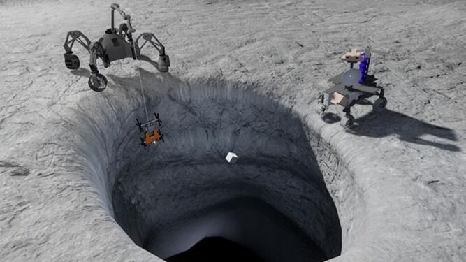 La UMA participa en un proyecto de equipos robóticos para explorar cuevas en la Luna