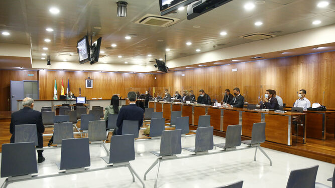 Primera sesión del juicio por la muerte de Pablo Podadera, en la que se ha constituido el jurado popular.