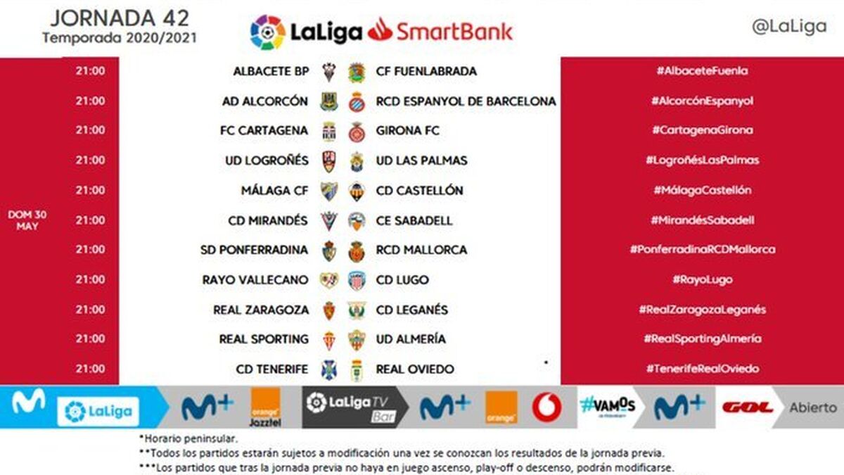 Calendario de la liga smartbank