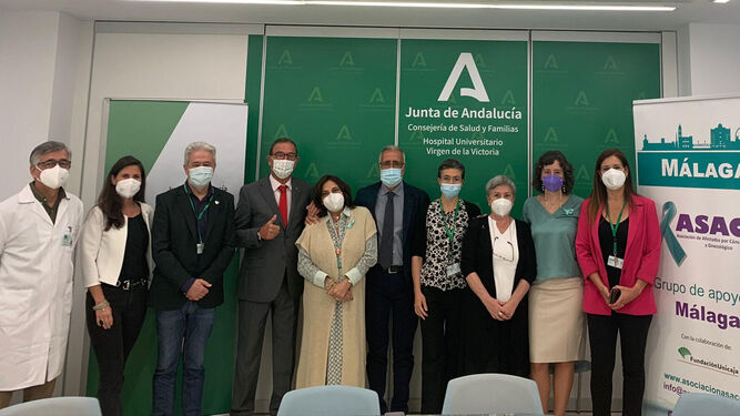 Algunos de los integrantes del comité de expertos creado en el Hospital Clínico de Málaga.