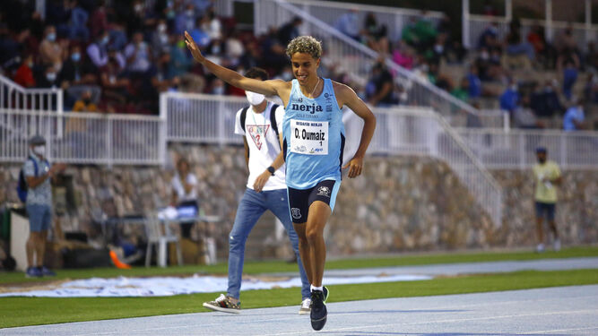 Ouassim Oumaiz, tras completar un gran 1.500 metros.