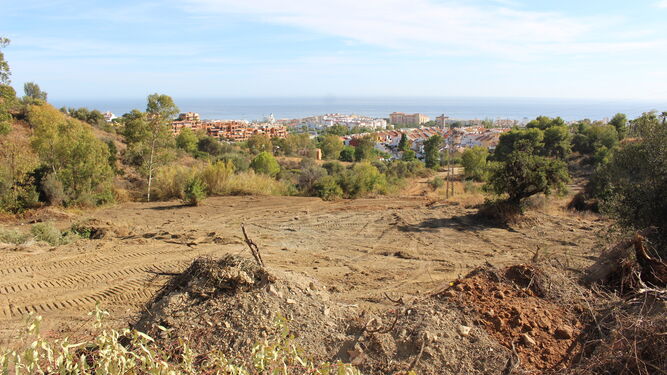 Vista de la parcela en la que se ubicará el futuro Palacio de Justicia, en La Torrecilla.