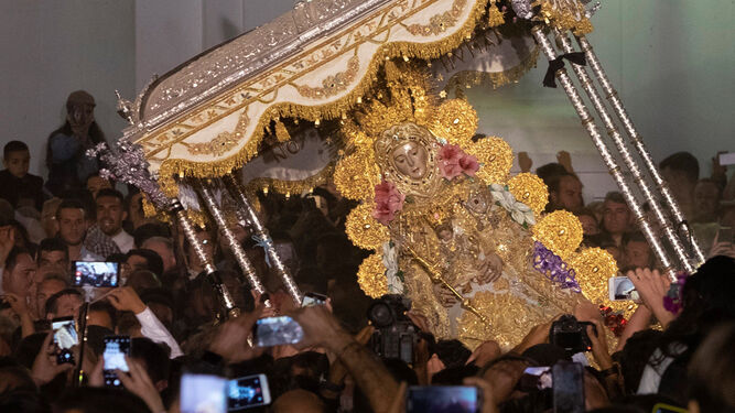 La celebración de la Virgen del Rocío en una pasada edición, a través de las cámaras de Canal Sur