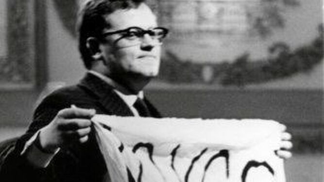 El espontáneo que en 1964 apareció con una pancarta contra Franco en Eurovisión