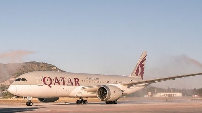 Un avión de Qatar Airways.