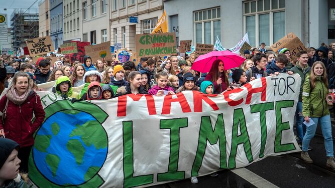 Una marcha contra el cambio climático